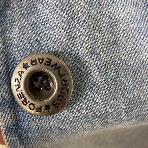 Forenza long  denim coat vintage size M - Picture 6 of 12